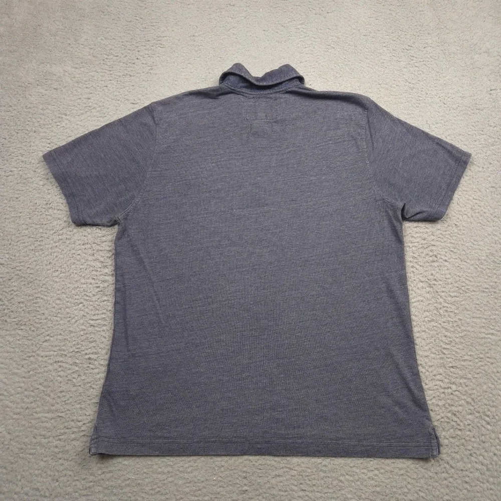 The North Face Polo Shirt Mens Large Gray Slub Knit Pocket Casual Outdoor